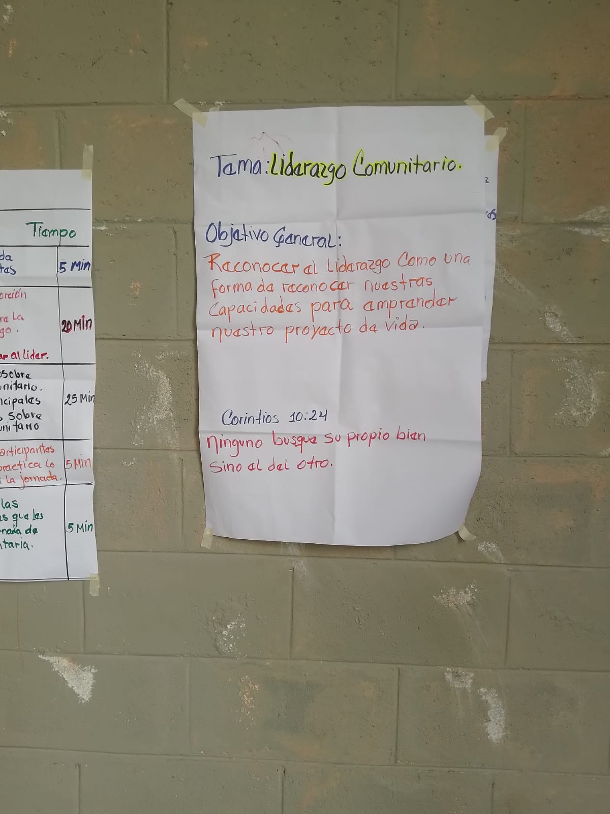 Taller de Liderazgo Comunitario 